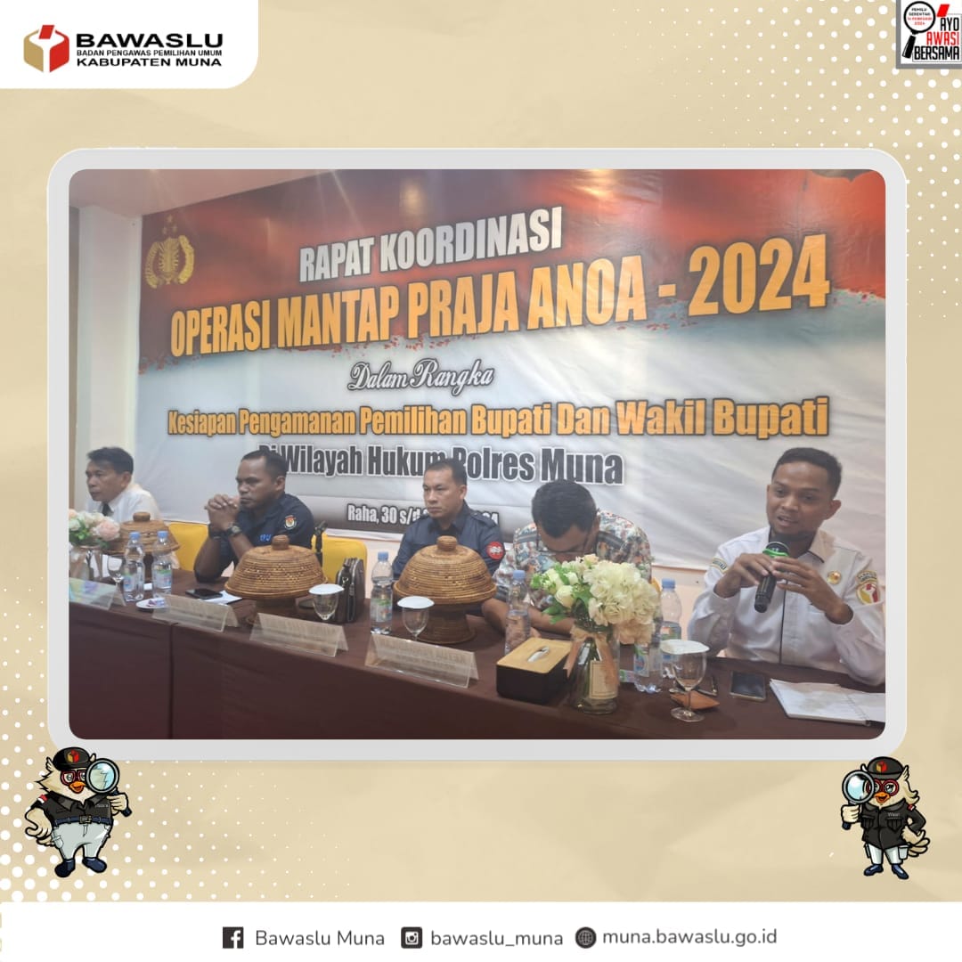 Rapat Koordinasi Operasi Mantap Praja Anoa-2024