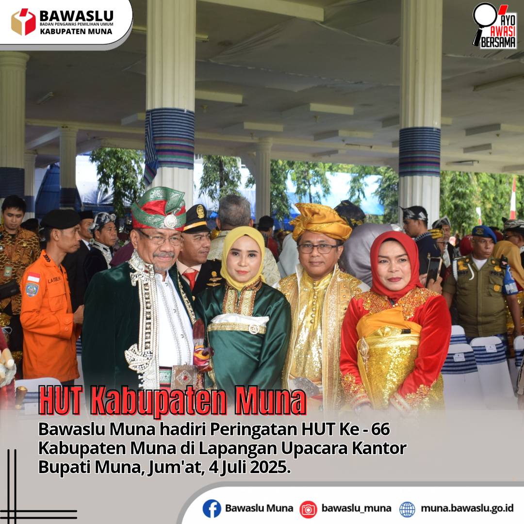 pelaksanaan Upacara Peringatan Hari Ulang Tahun (HUT) ke 66 Kabupaten Muna