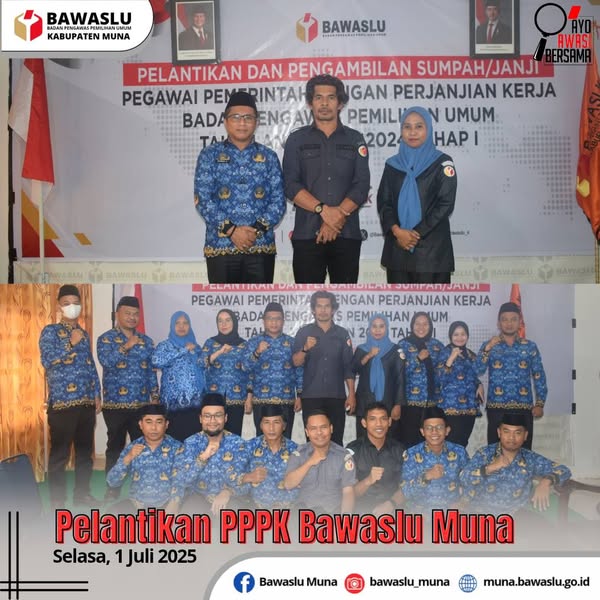 Pelantikan dan Pengambilan sumpah/janji Pegawai Pemerintah dengan Perjanjian Kerja (PPPK) TA 2024 Tahap I secara Daring melalui Zoom Meeting