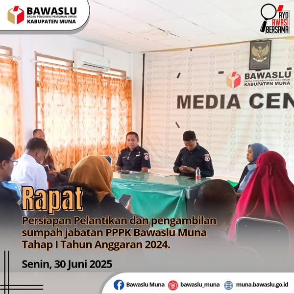 Rapat Persipatan Pelantikan P3K Tahap 1 Tahun 2025