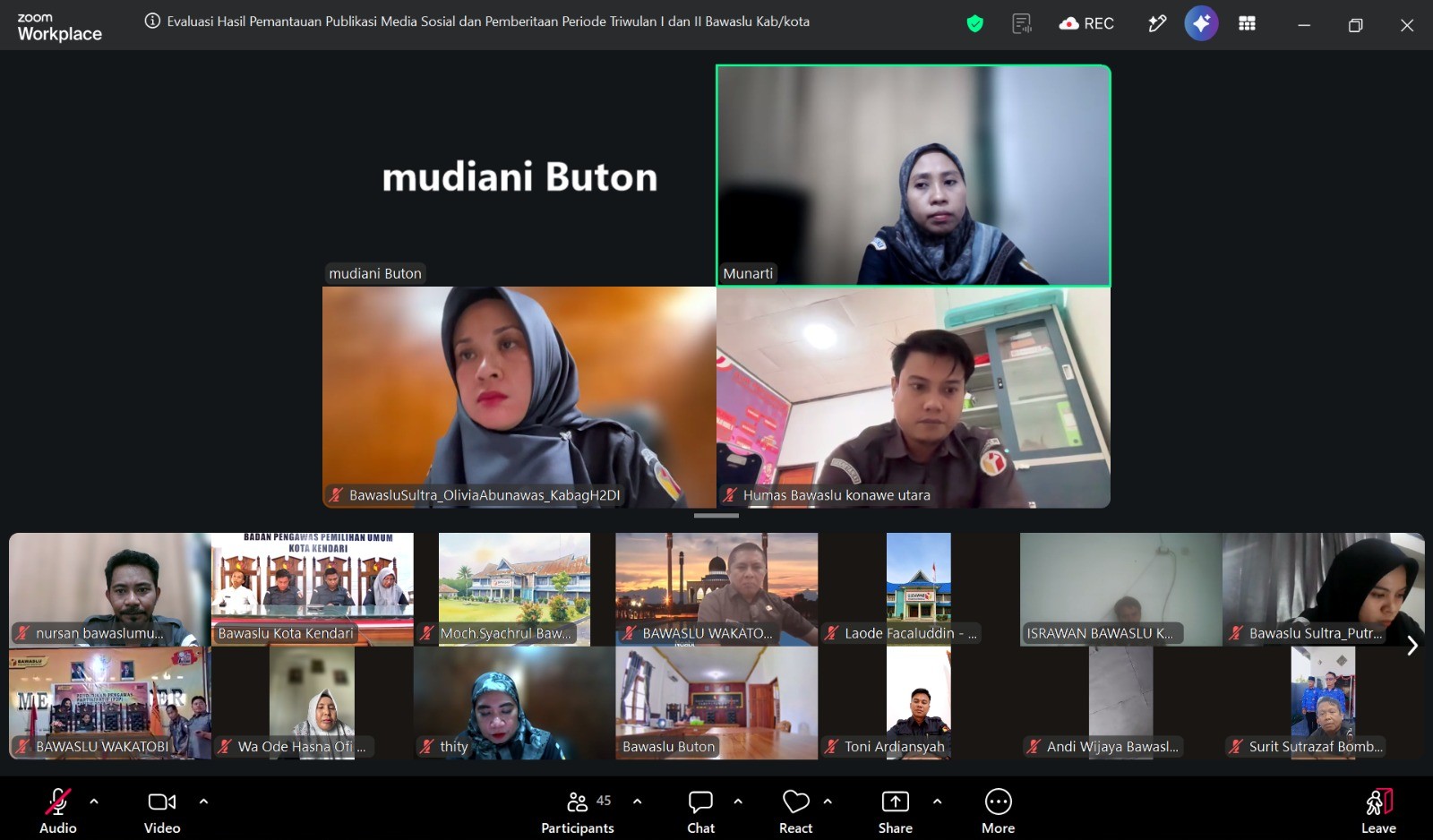 Rapat Evaluasi Pemantauan Publikasi Media Sosial dan Pemberitaan