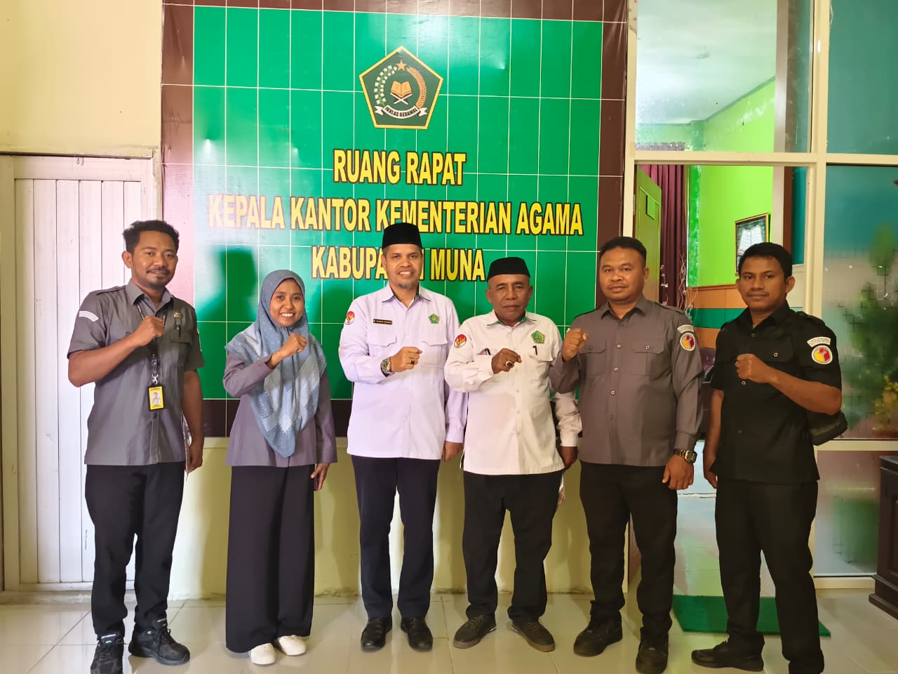 kunjungan koordinasi di Kantor Kementerian Agama Kabupaten Muna