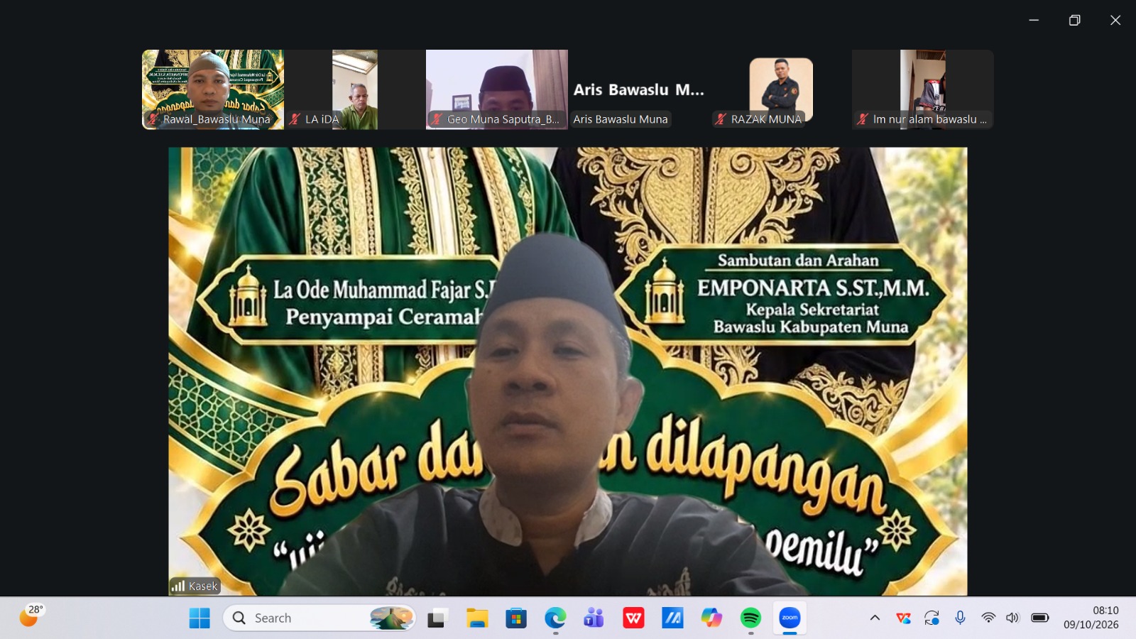 Tanamkan Nilai Sabar dan Tabah dalam Pengawasan Pemilu