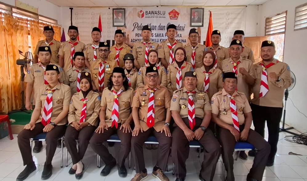 Saka Pramuka Rintisan Adhyasta Pemilu Tingkat Kwartir Cabang Muna 