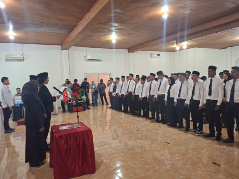 Pelantikan Panwaslu kecamatan Se-Kabupaten Muna