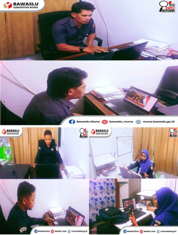 Sidang Pembacaan Putusan DKPP RI secara virtual melalui platform Zoom