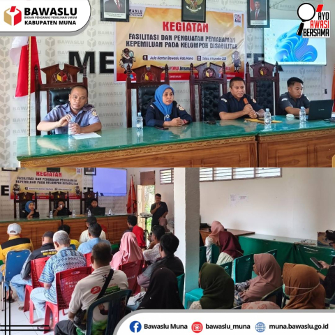 Fasilitasi dan Penguatan Pemahaman Kepemiluan Pada Kelompok Dishabilitas