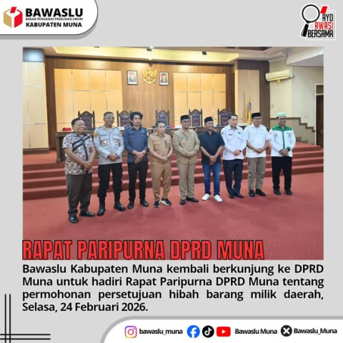 Rapat Paripurna DPRD Muna