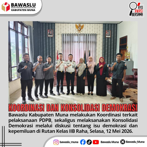 Koordinasi terkait pelaksanaan PDPB dan Konsolidasi Demokrasi