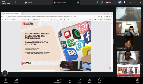 Rapat Evaluasi Pemantauan Publikasi Media Sosial dan Pemberitaan