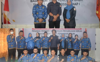 Pelantikan dan Pengambilan sumpah/janji Pegawai Pemerintah dengan Perjanjian Kerja (PPPK) TA 2024 Tahap I secara Daring melalui Zoom Meeting