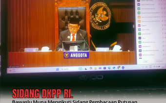 Sidang Pembacaan Putusan DKPP RI secara Virtual melalui Platform Zoom