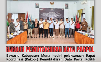 Pelaksanaan Rapat Koordinasi (Rakoor) Pemuktahiran Data Partai Politik