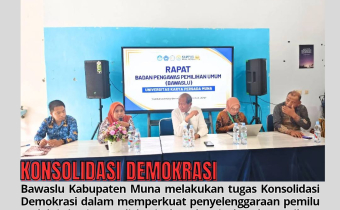 Konsolidasi Demokrasi dalam memperkuat penyelenggaraan Pemilu