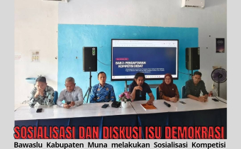 Sosialisasi Kompetisi Debat Penegakan Hukum Pemilu VI