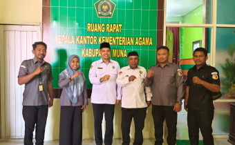 kunjungan koordinasi di Kantor Kementerian Agama Kabupaten Muna