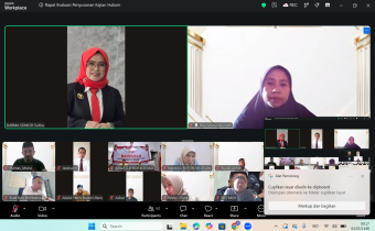 Rapat Evaluasi Penyusunan Kajian Hukum